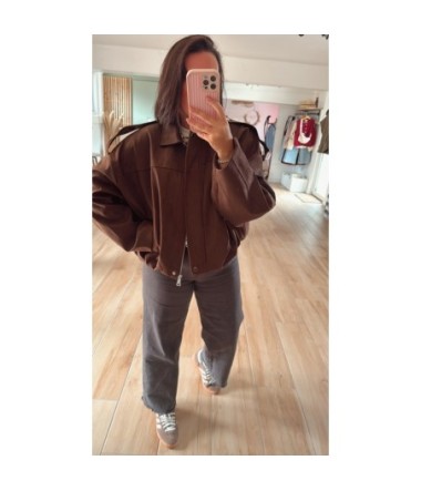 Veste Gaby - Oversize en suédine - TU