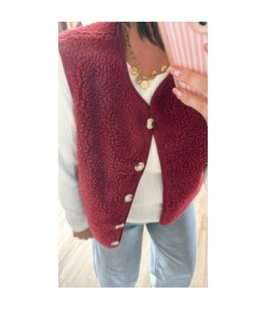 Gilet Amy Bordeaux