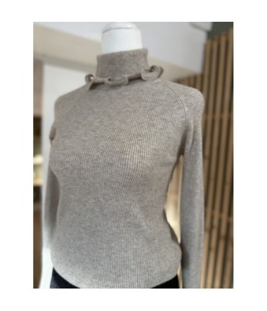 Pull fin Heloise - Col roulé - TU
