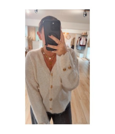 Gilet Clara - Ecru - TU 