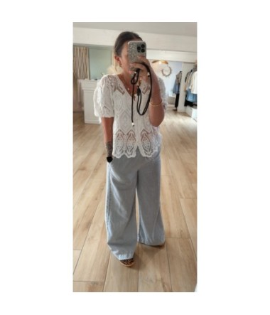 Pantalon fluide Vanille 